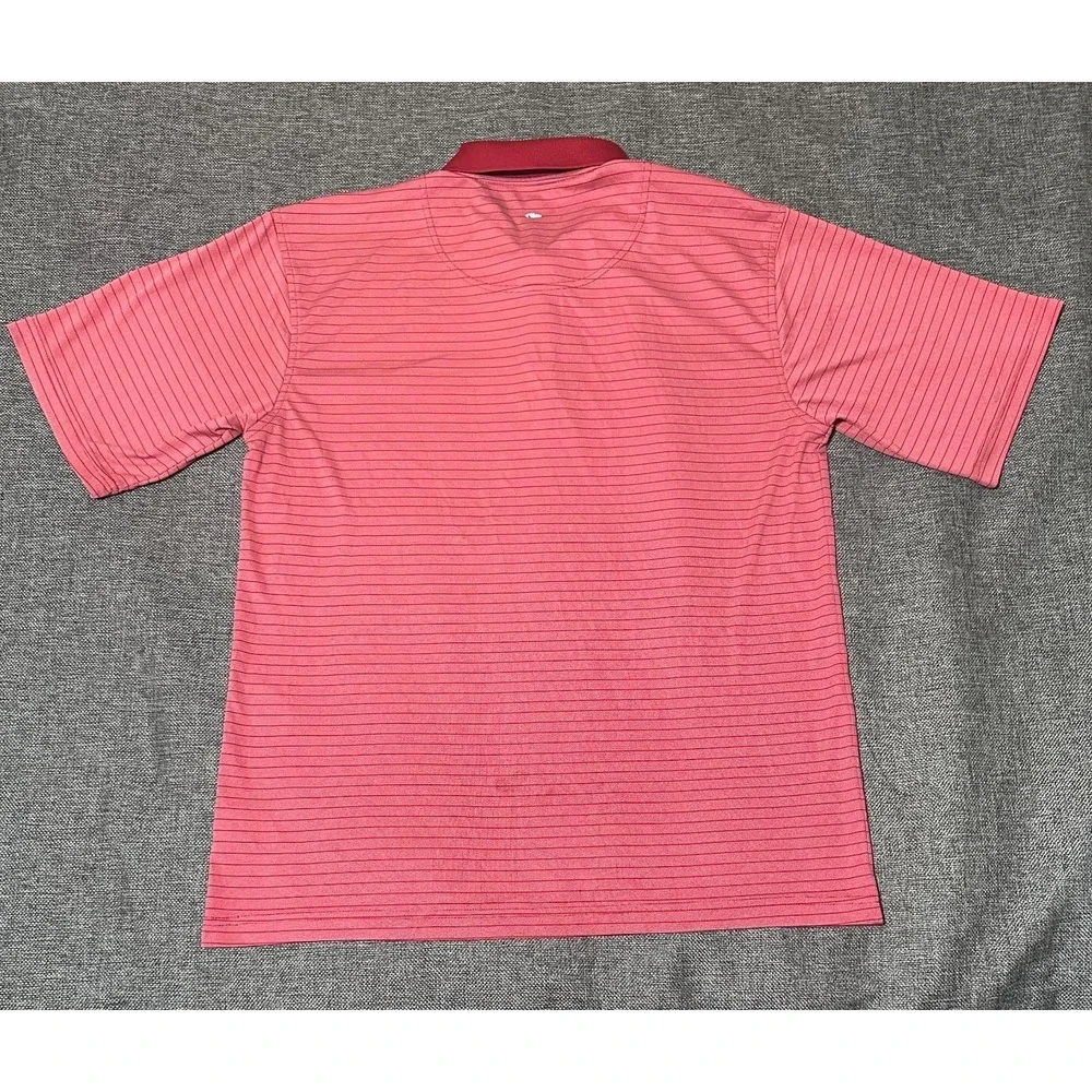 Bolle Golf Men's‎ L Striped Red Short Sleeve Shirt